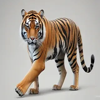 transparent tiger
