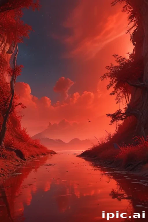 red bg plain