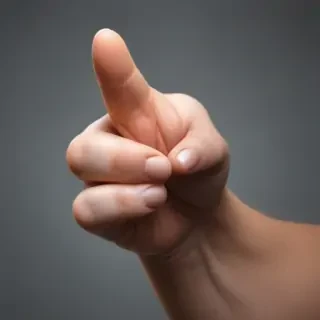 pointing finger png