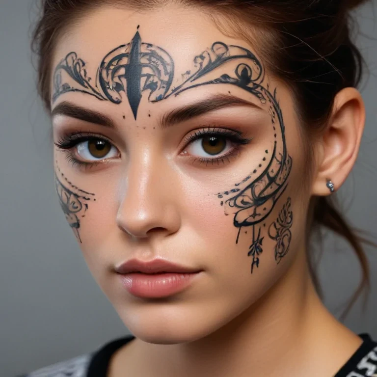 face tattoo png