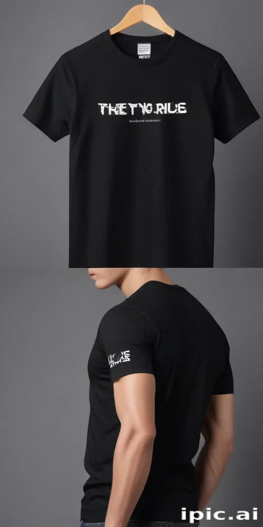 black t shirt mockup free