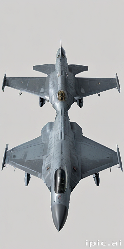 Two Military Jets in Formation, Showcasing Aerodynamic Design and Power