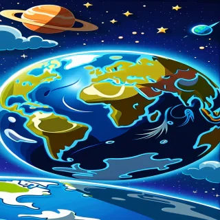 cartoon picture planet earth