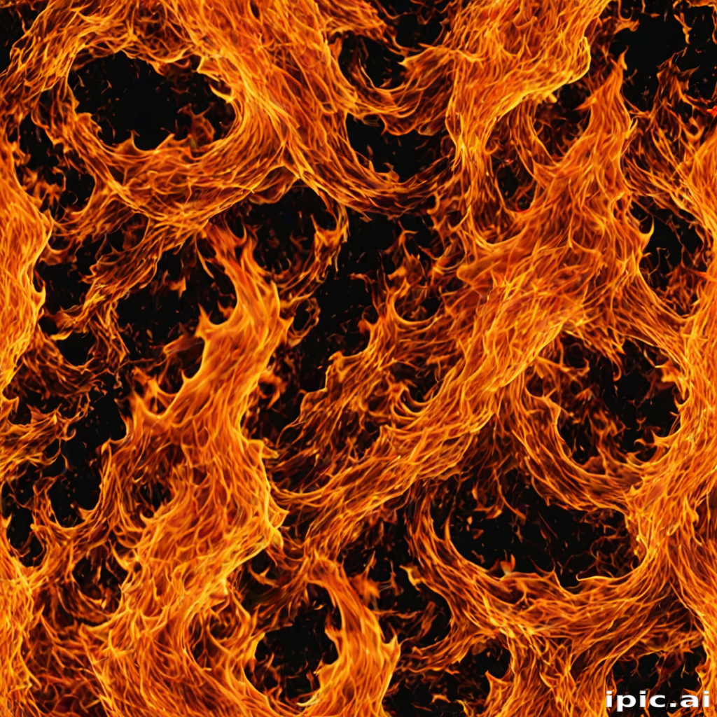 Dynamic and Fiery Abstract Background with Vibrant Flames and Intense ...