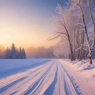 winter zoom background