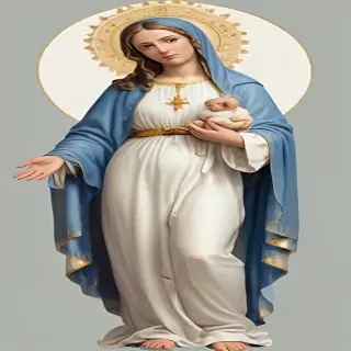 virgin mary clip art