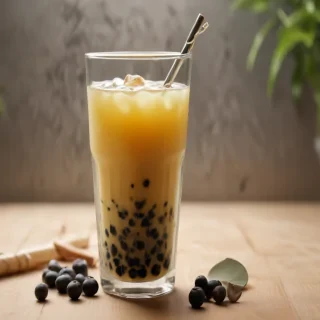 aesthetic boba tea background