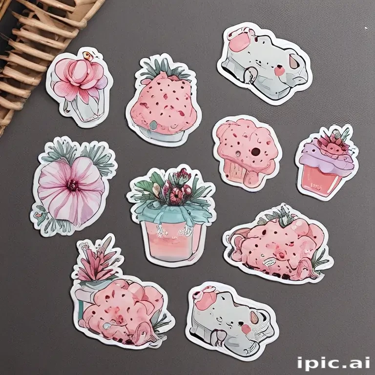 printable sticker aesthetic