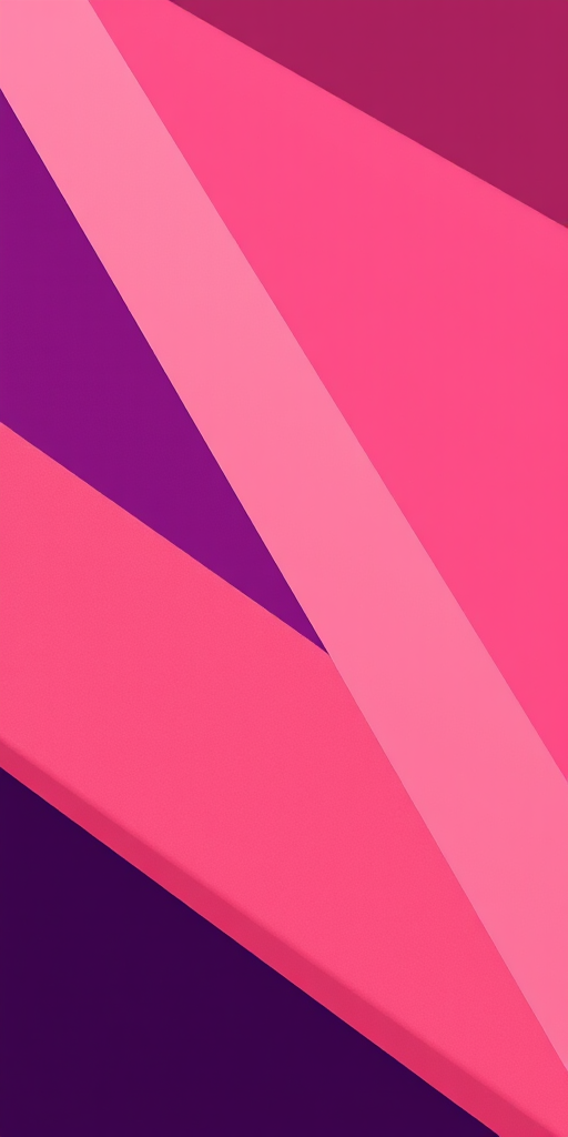 Create a modern geometric abstract background featuring sharp angles in shades of purple and coral, using a Canon EOS R5 with a 50mm lens at f/2.8, ISO 100, 1/125 sec exposure, soft natural lighting for depth and vibrancy.