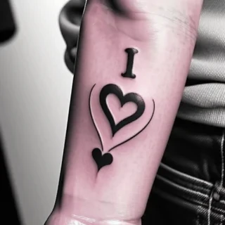 i love you sign language tattoo