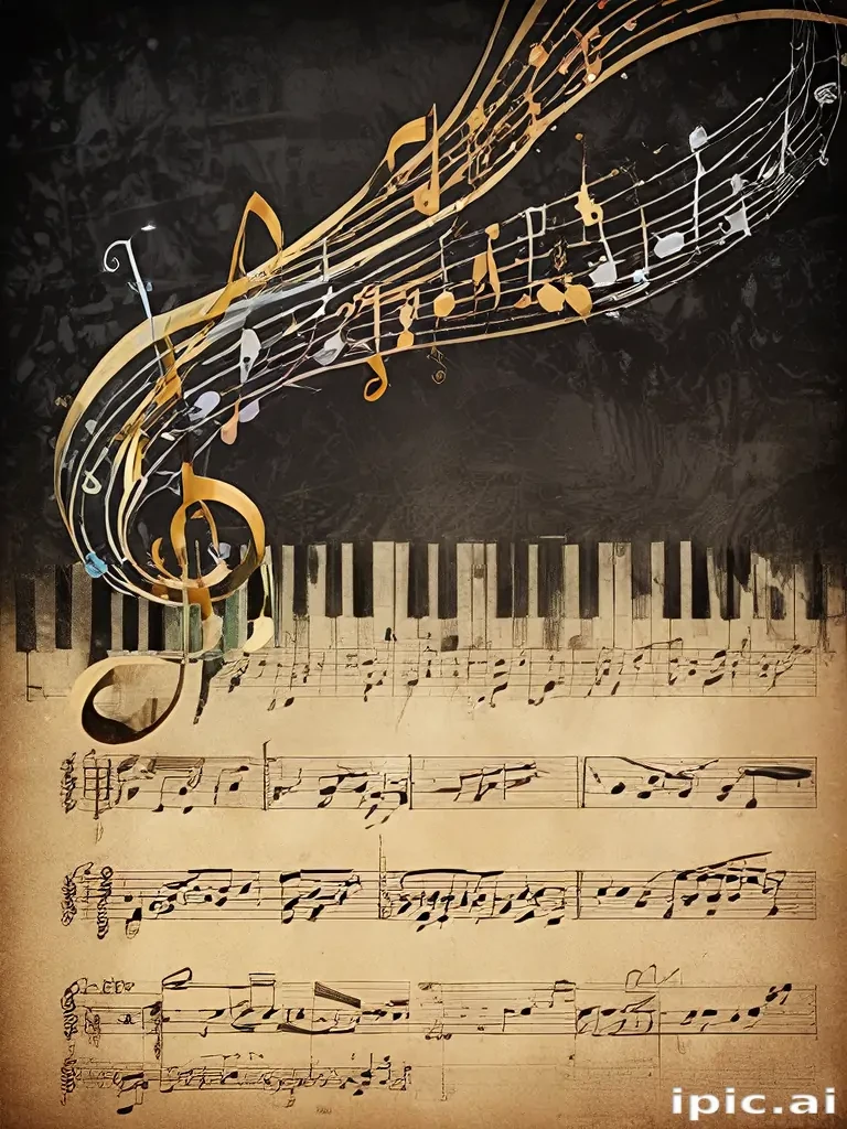 notes music background