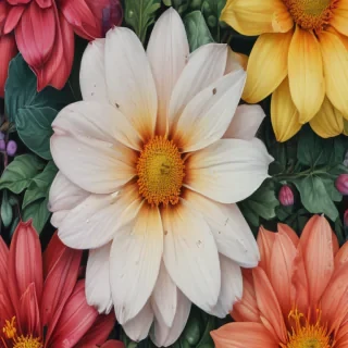 flower color drawings