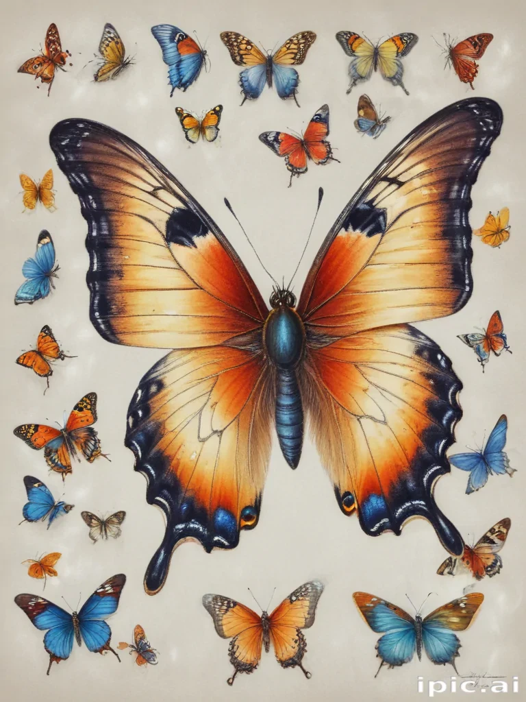 images of drawings of butterflies