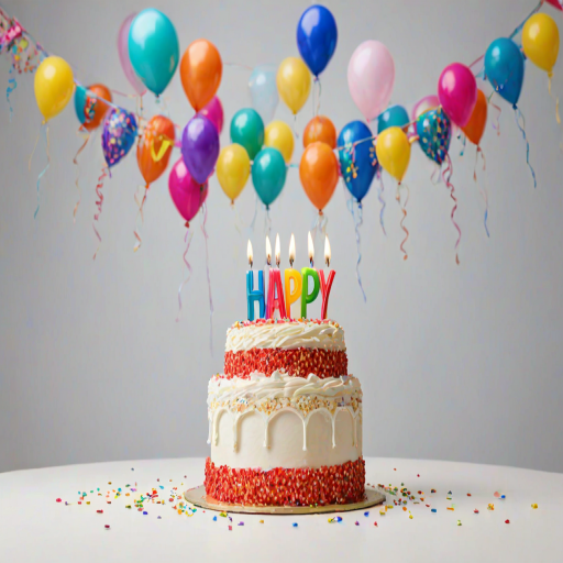 happy birthday transparent background
