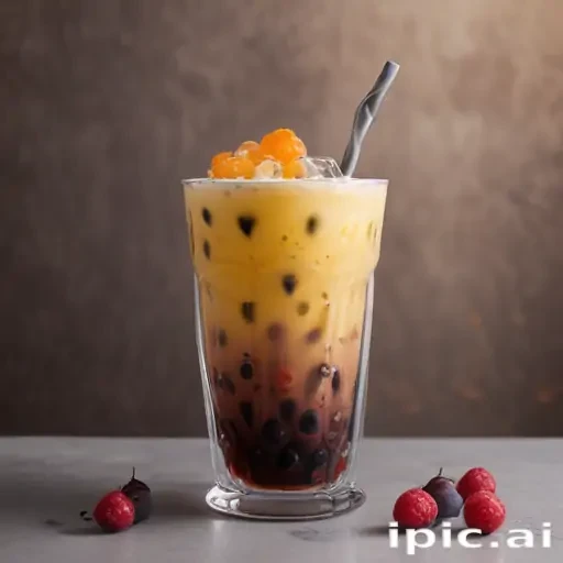 aesthetic boba tea background
