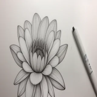 aesthetic flower drawing