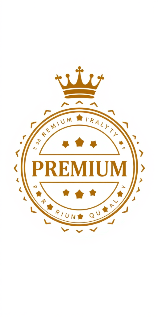 Design A Premium Quality Seal With A Crown At The Top And The Word 