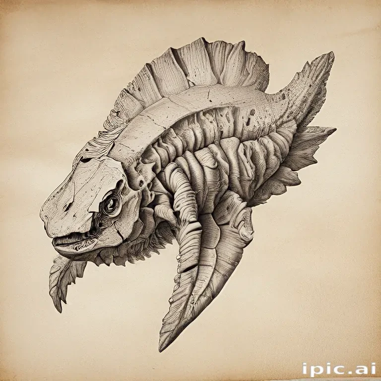 fossil drawing