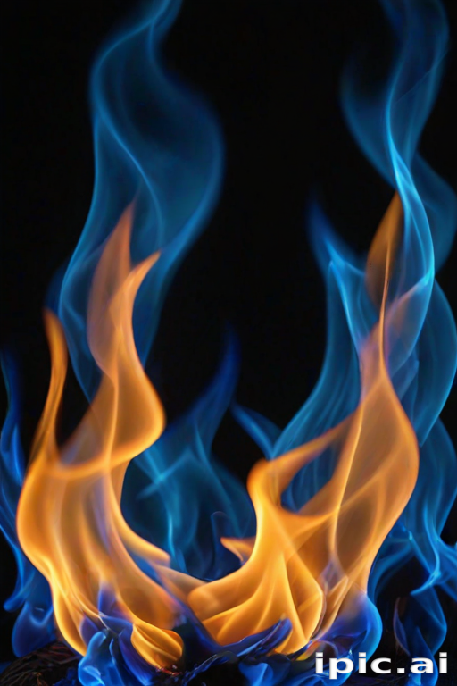blue flame background