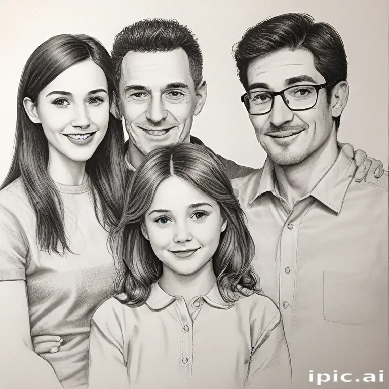 drawings of family
