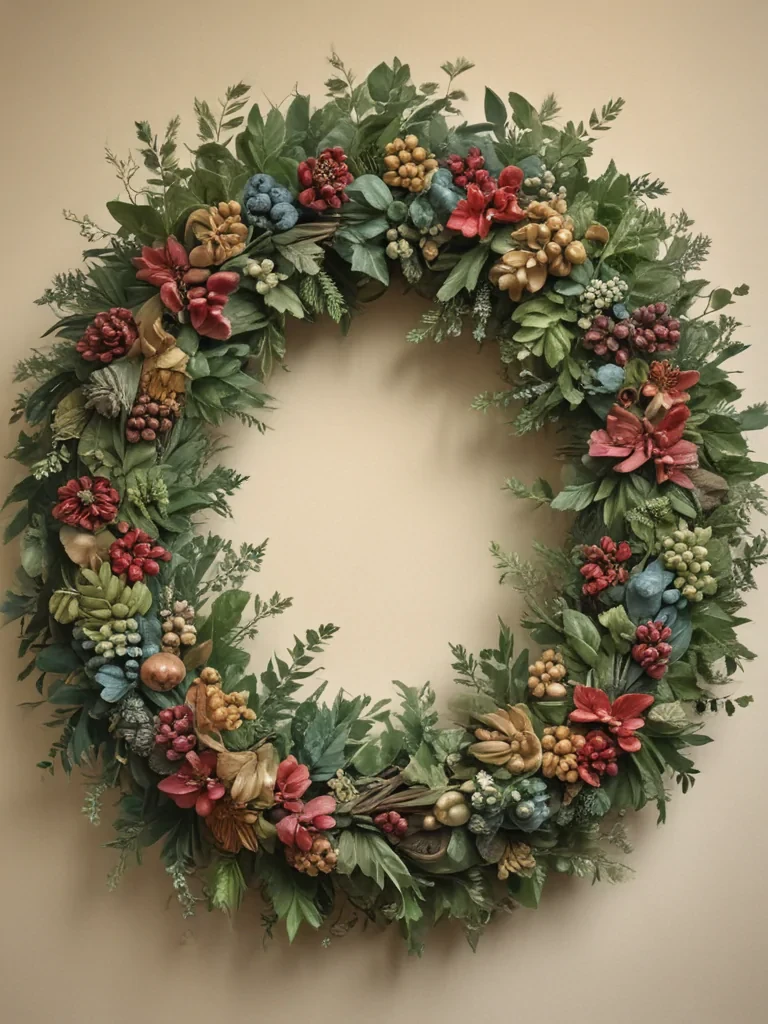 wreath drawing