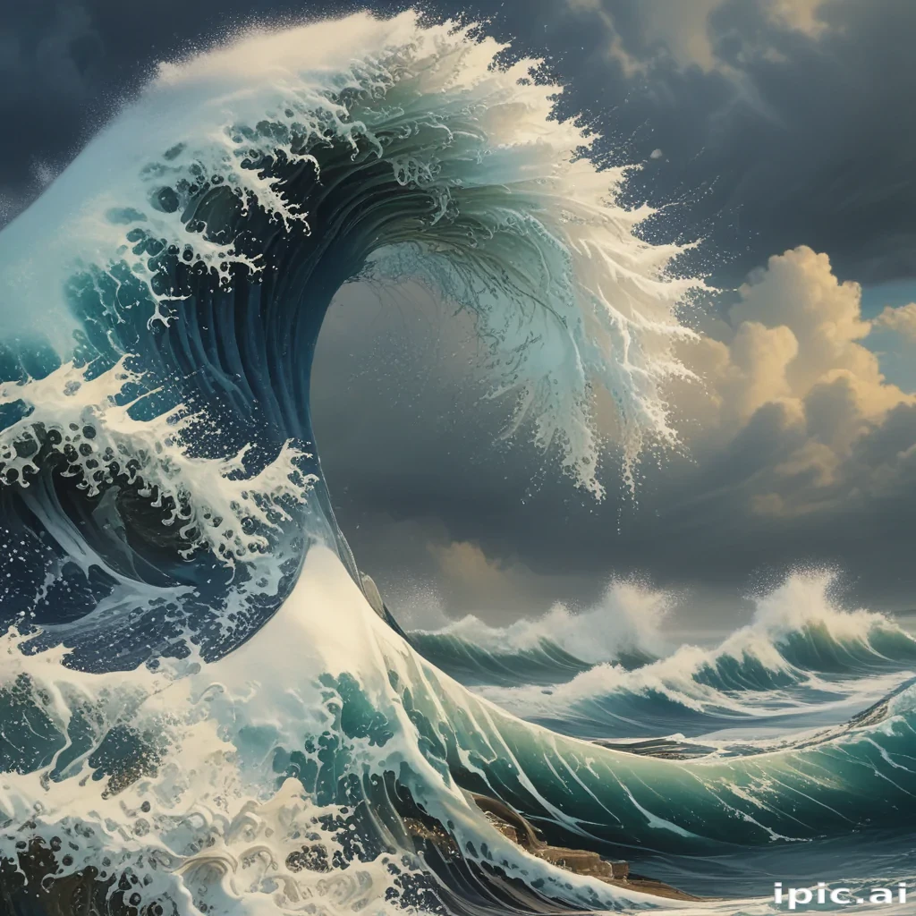 great wave wallpaper