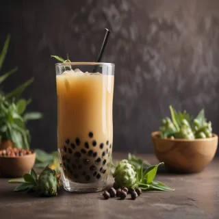 boba tea background