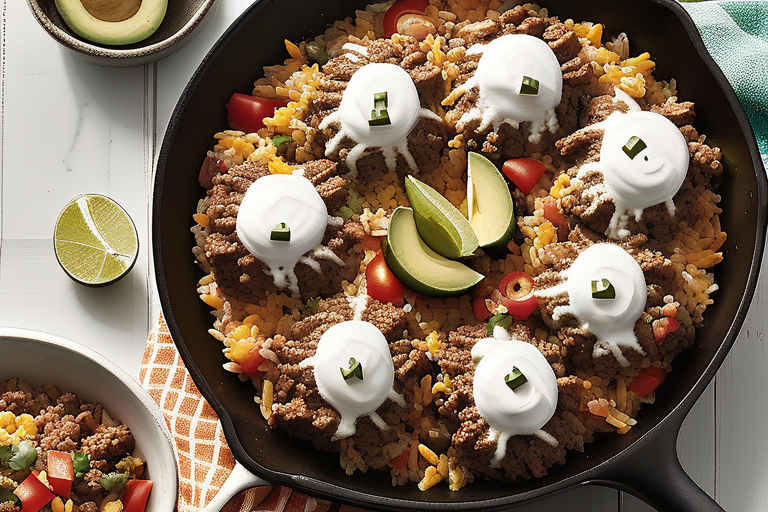 mexican beef 'n' rice skillet