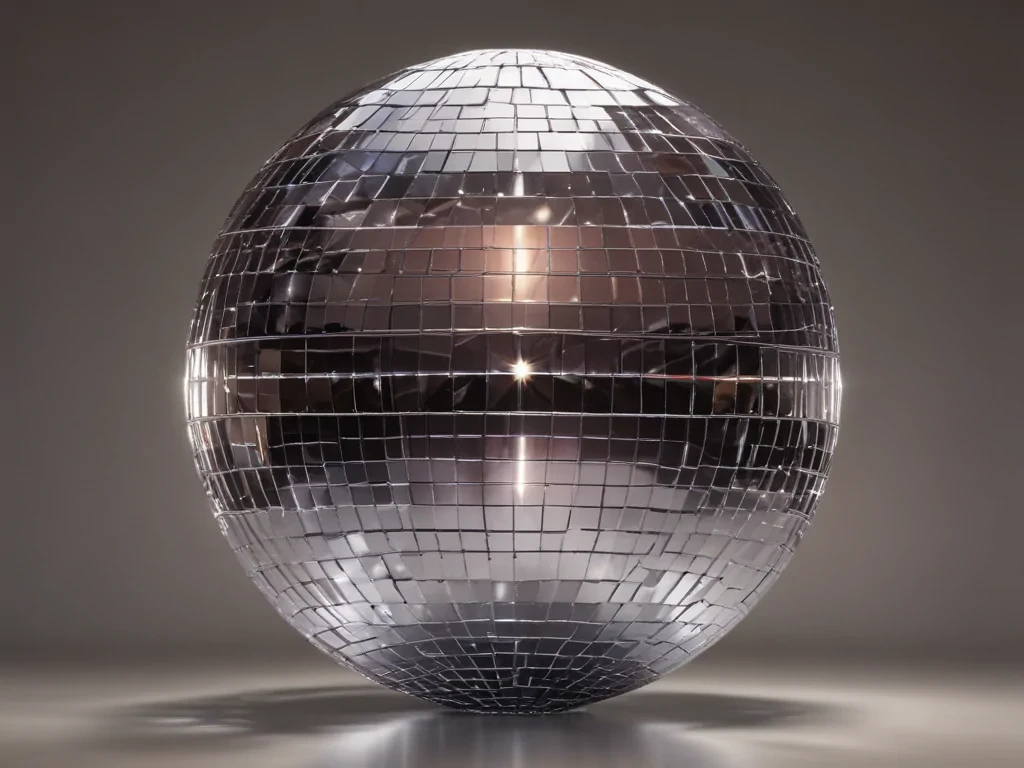 transparent disco ball