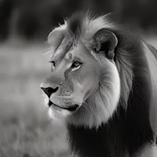 lion black and white pictures
