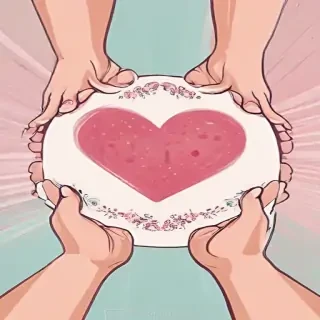 heart hands clipart