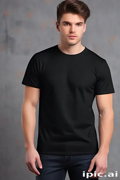 black mockup t shirt