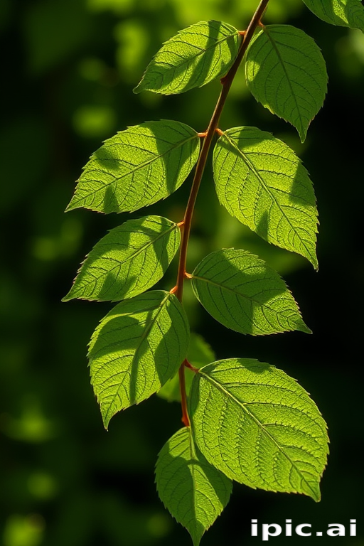 leaves transparent