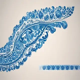 blue border design