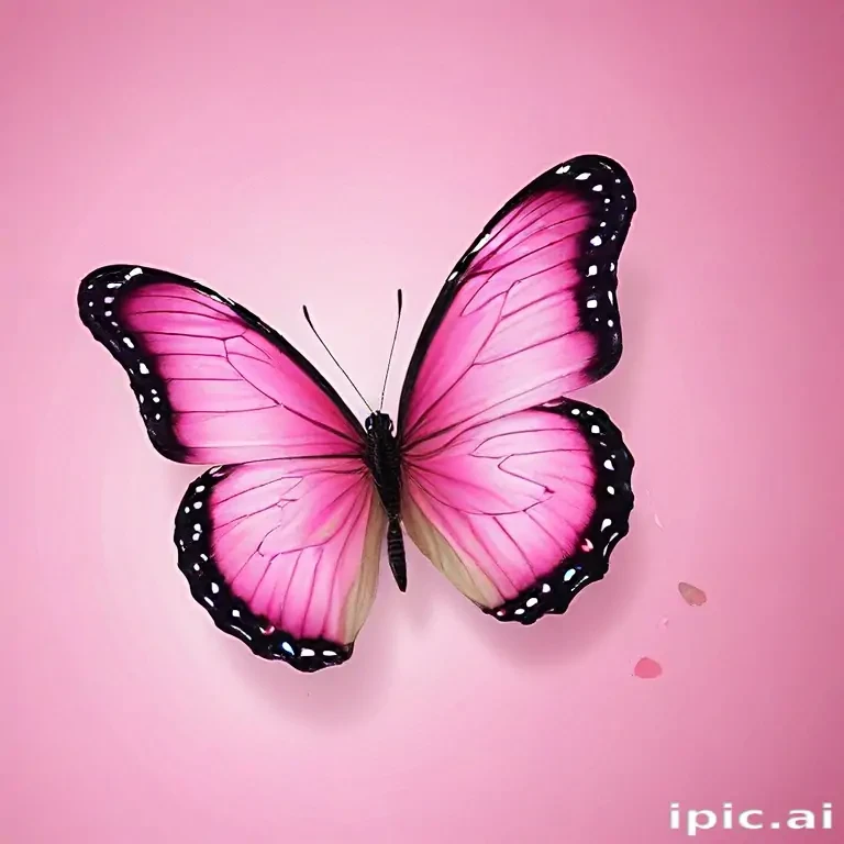 cute pink butterfly wallpaper