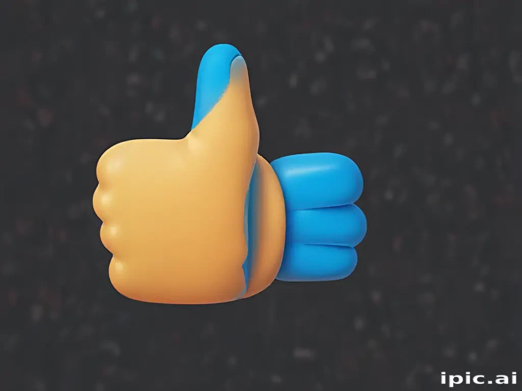 blue thumbs up emoji
