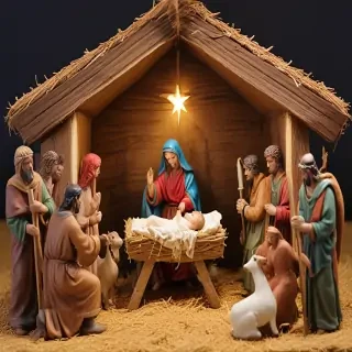 images of the manger scene