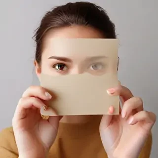holding card