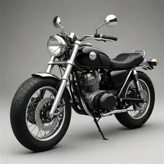 motorcycle clipart black and white