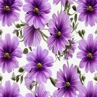 purple flowers transparent background