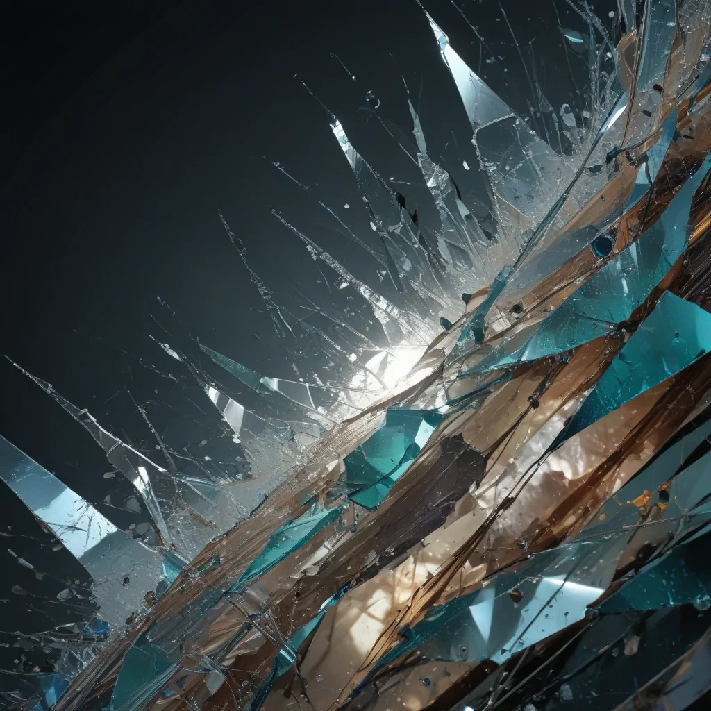 broken glass overlay