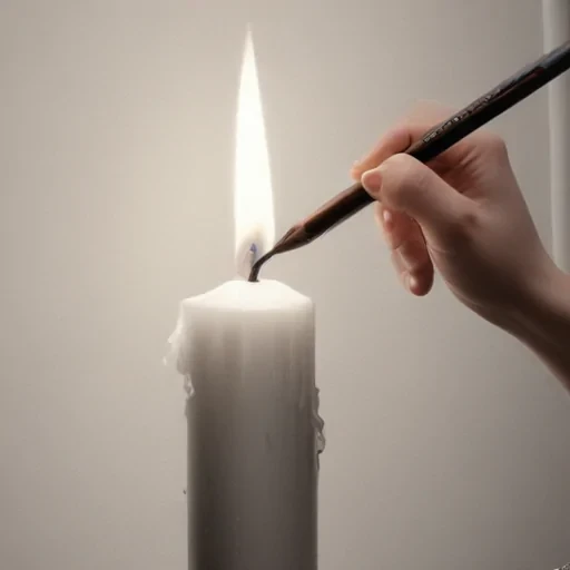 candle drawing