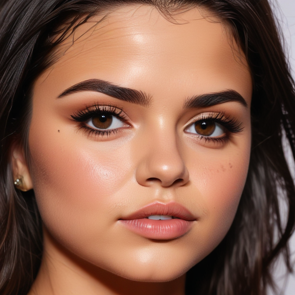 selena gomez eyebrow