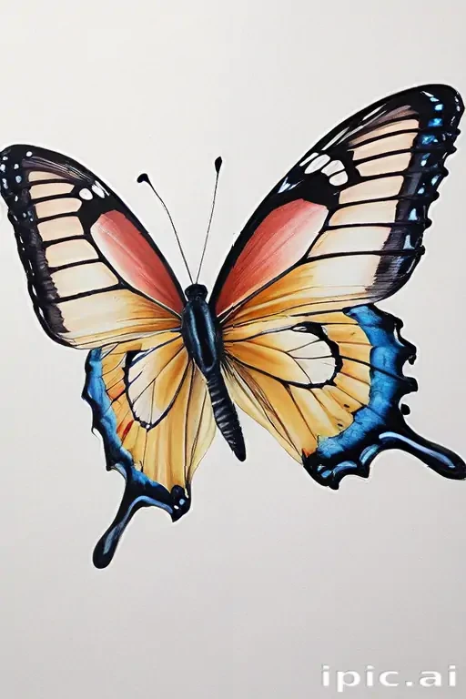 picture of butterfly drawing