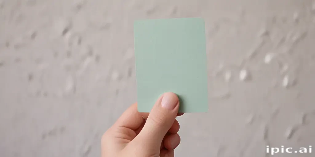 holding card