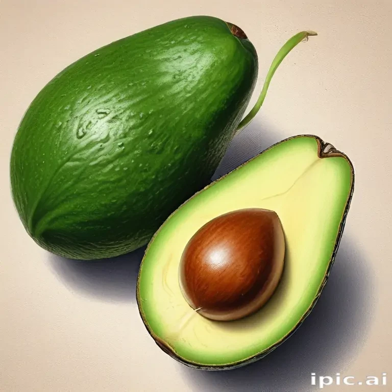 avocado drawing