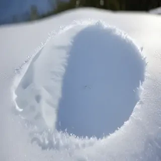 transparent snow