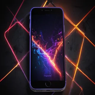 neon wallpaper iphone
