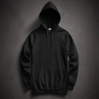 black hoodie mockup
