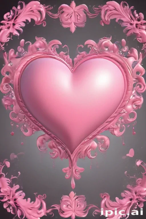 pink heart clipart